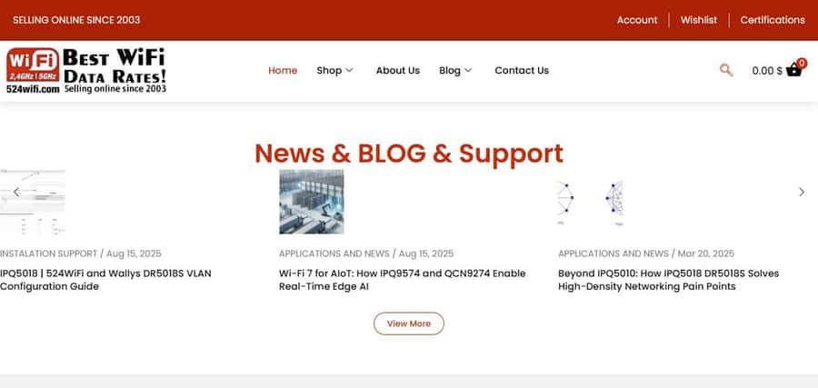 524WiFi.net deployed website preview