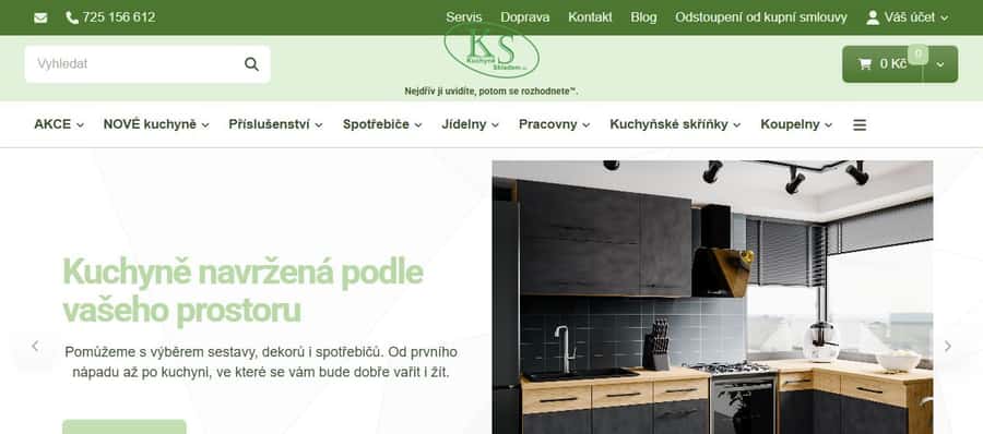 Kuchyně skladem deployed website preview