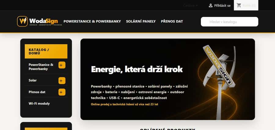 Wodasign.net deployed website preview
